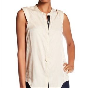 Cream silk Zadig Voltaire sleeveless blouse